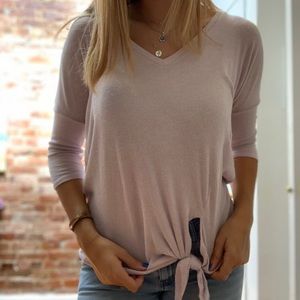 Express Lilac Knotted Sweater